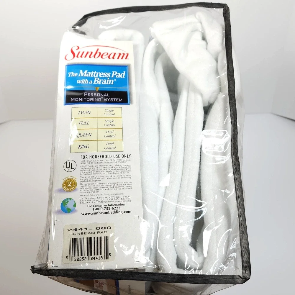 NIB VTG  Sunbeam Heated Mattress Pad 